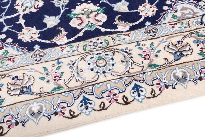 Perserteppich - Nain - 154 x 254 cm - dunkelblau