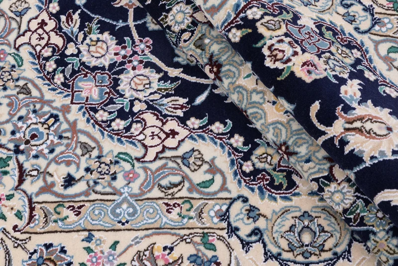 Perserteppich - Nain - 154 x 254 cm - dunkelblau