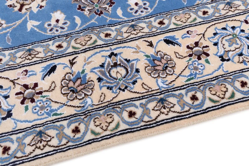 Perserteppich - Nain - 157 x 249 cm - hellblau