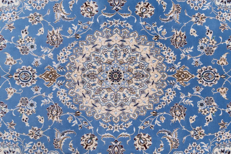 Perserteppich - Nain - 157 x 249 cm - hellblau