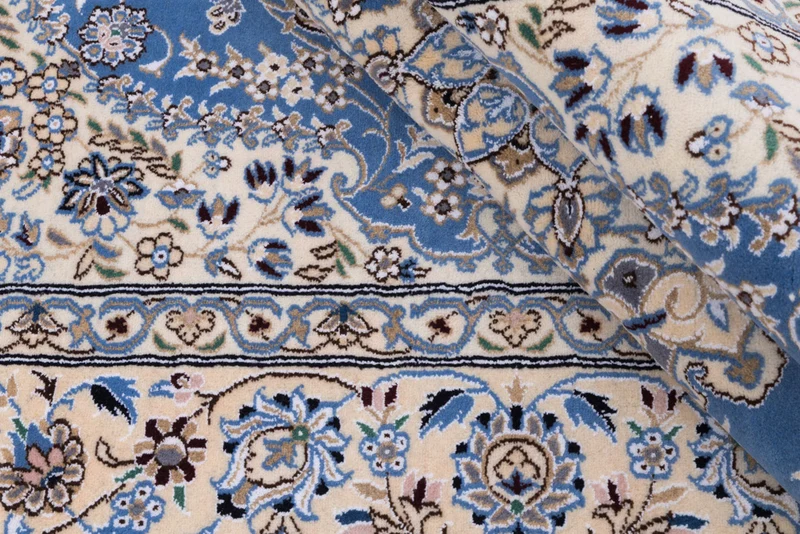 Perserteppich - Nain - 157 x 249 cm - hellblau