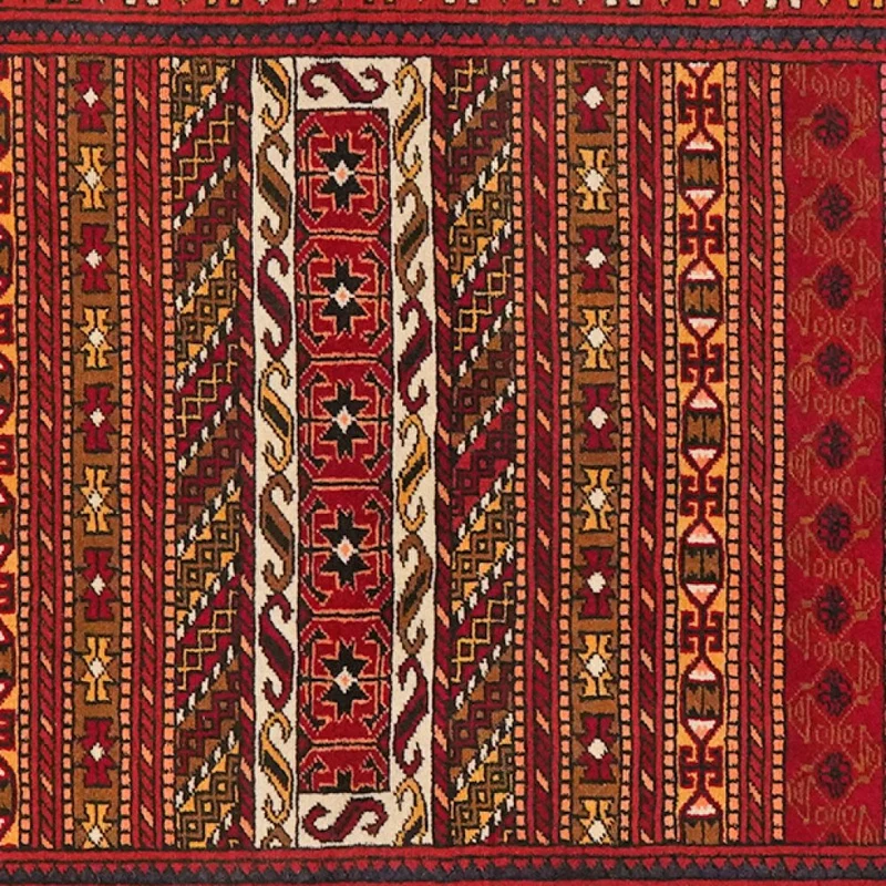 Turkman · Handgeknüpft – Rot, 190x82 cm