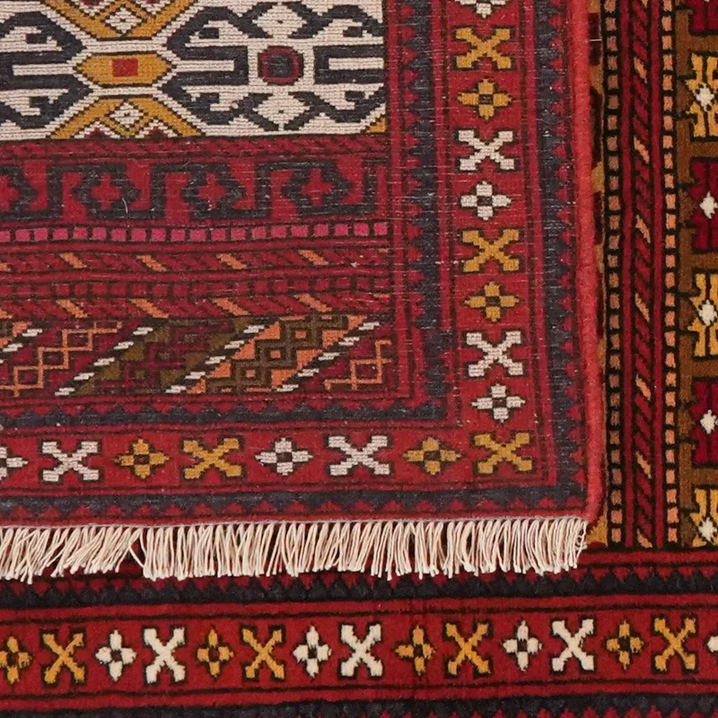 Turkman · Handgeknüpft – Rot, 190x82 cm