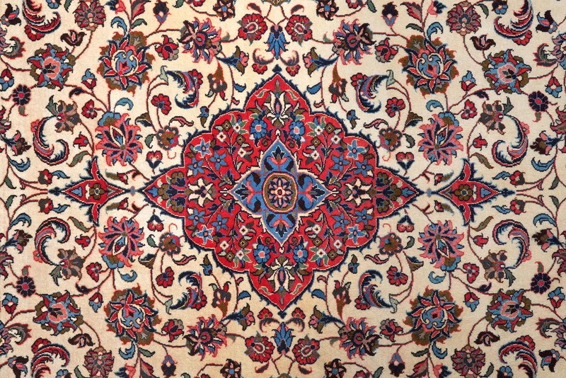 Sarough · Handgeknüpft – Beige, 307x203 cm