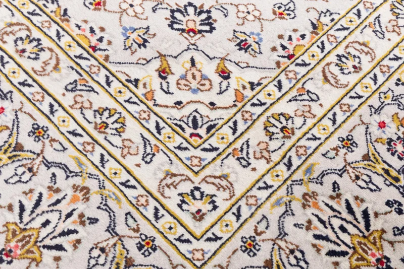 Perserteppich - Keshan - 240 x 353 cm - weiß