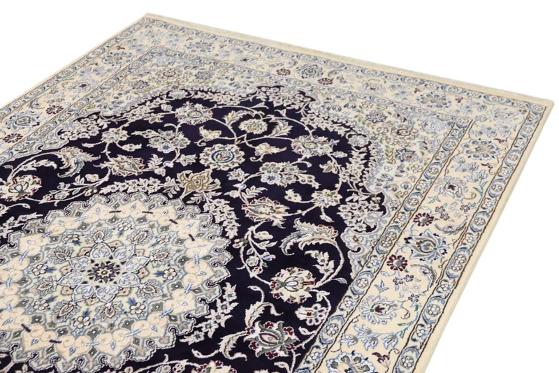 Perserteppich - Nain - 154 x 246 cm - dunkelblau