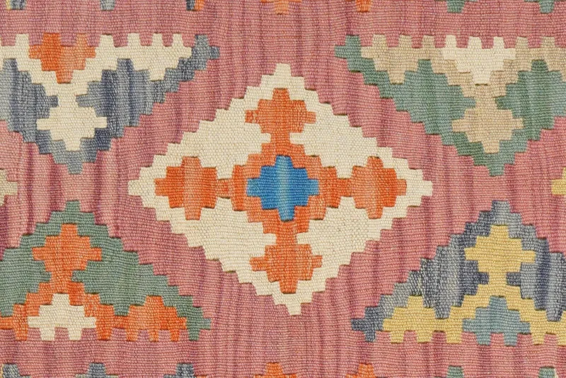 Kelim Gashgai · Handgewebt – Rosa, 146x103 cm