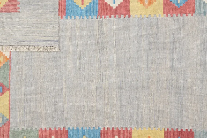 Kelim Gashgai · Handgewebt – Grau, 200x155 cm