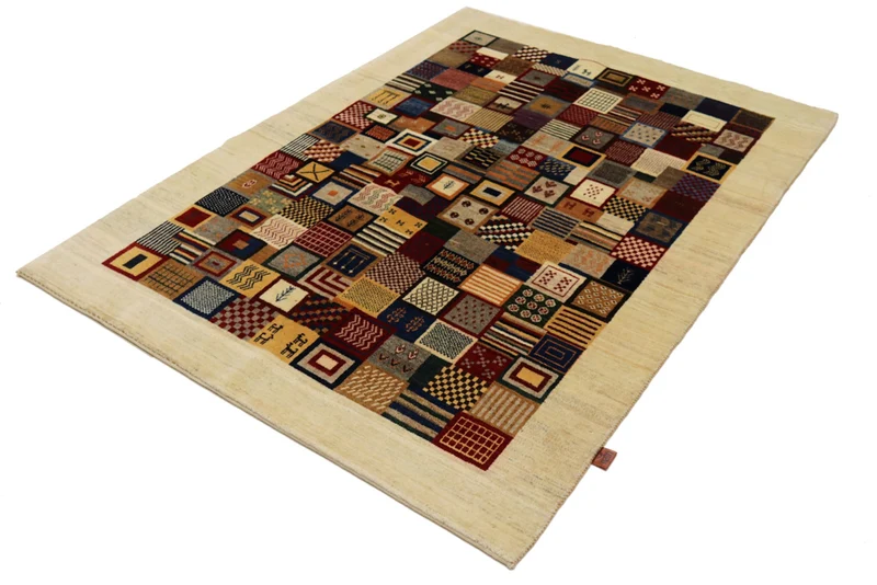 Gabbeh Teppich - Loribaft Indus - 142 x 197 cm - mehrfarbig