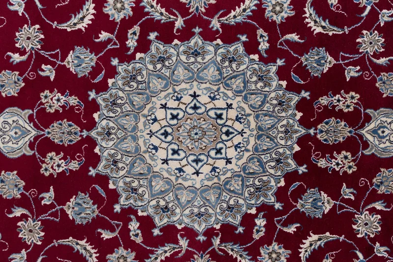 Perserteppich - Nain - 198 x 293 cm - rot