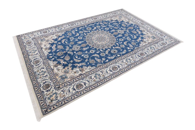 Perserteppich - Nain - 194 x 299 cm - blau