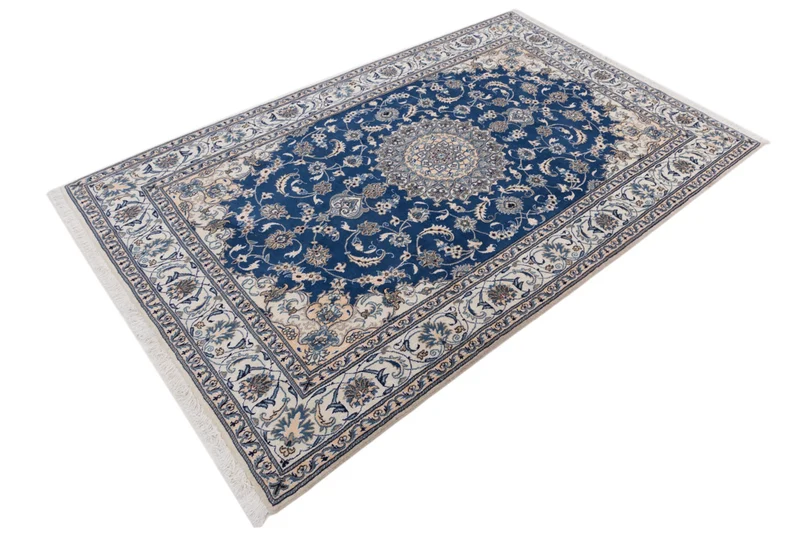Perserteppich - Nain - 194 x 299 cm - blau