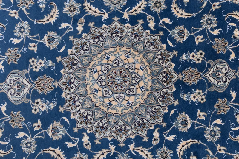Perserteppich - Nain - 194 x 299 cm - blau
