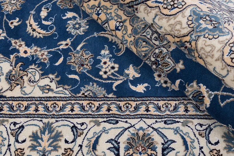 Perserteppich - Nain - 194 x 299 cm - blau
