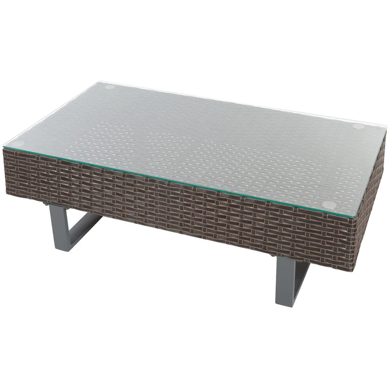 Gartenlounge "Villy" mit gemütlichen Sitzpolstern, Ecksofa und Gartentisch