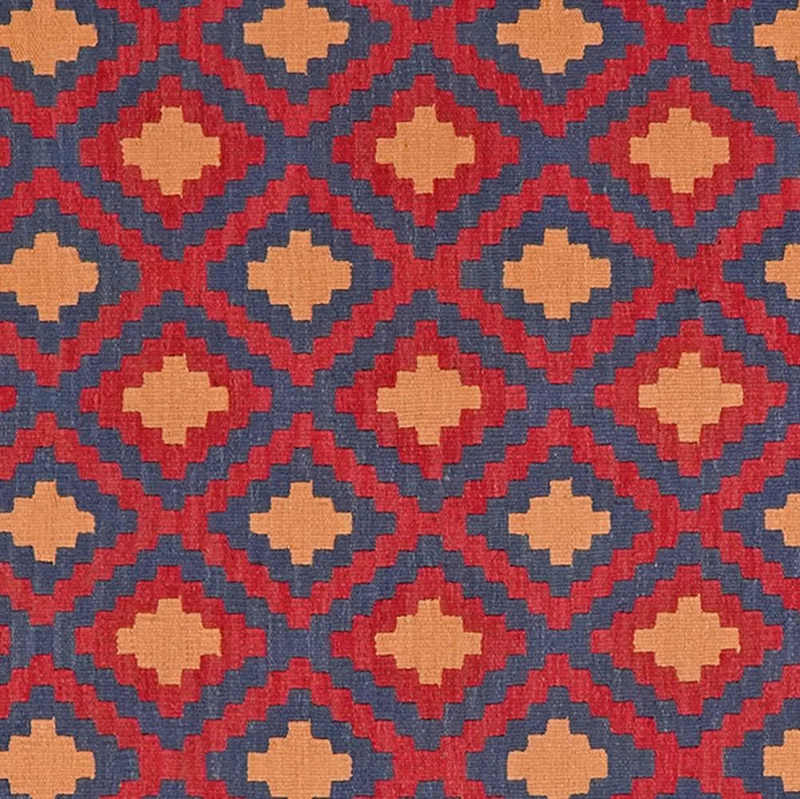 Kelim Gashgai · Handgewebt – Rot, 182x129 cm