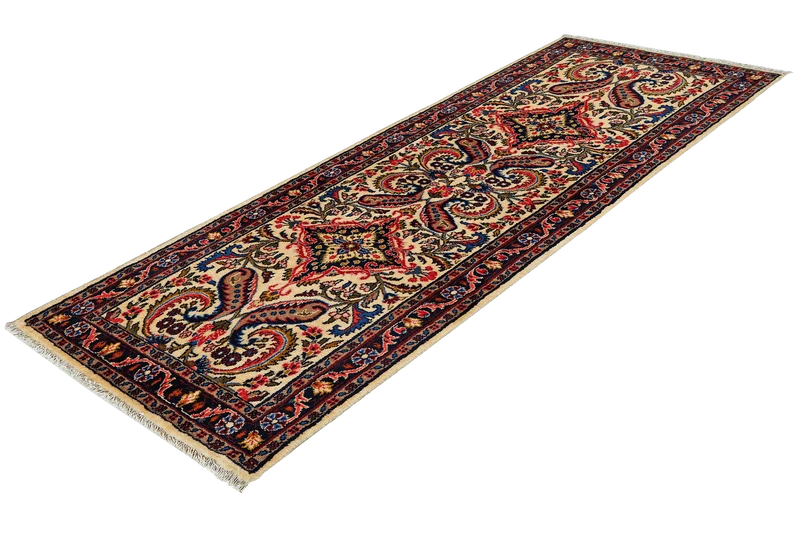 Mehreban · Handgeknüpft – Beige, 198x74 cm