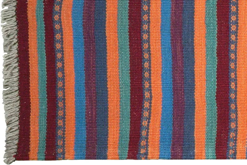 Kelim Gashgai · Handgewebt – Bunt, 198x60 cm