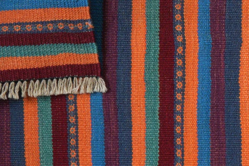 Kelim Gashgai · Handgewebt – Bunt, 198x60 cm