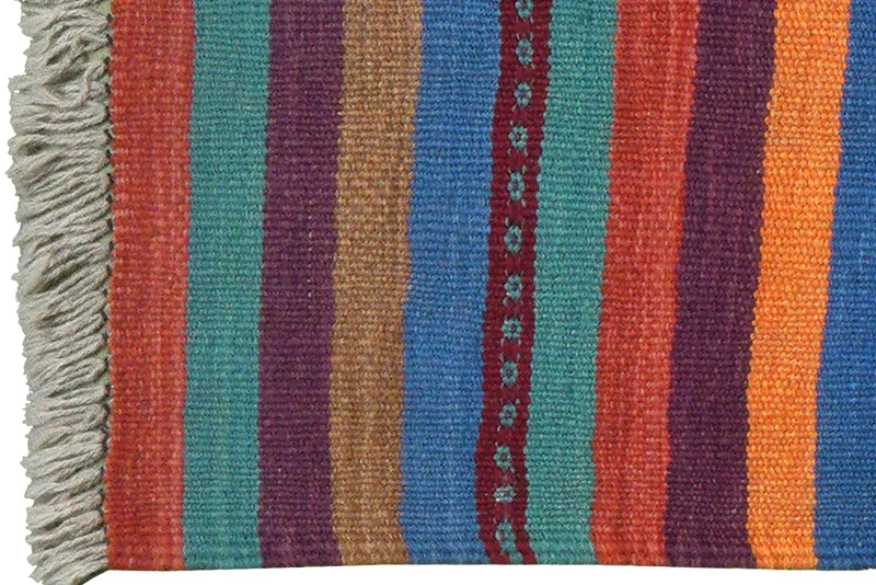 Kelim Gashgai · Handgewebt – Bunt, 200x60 cm