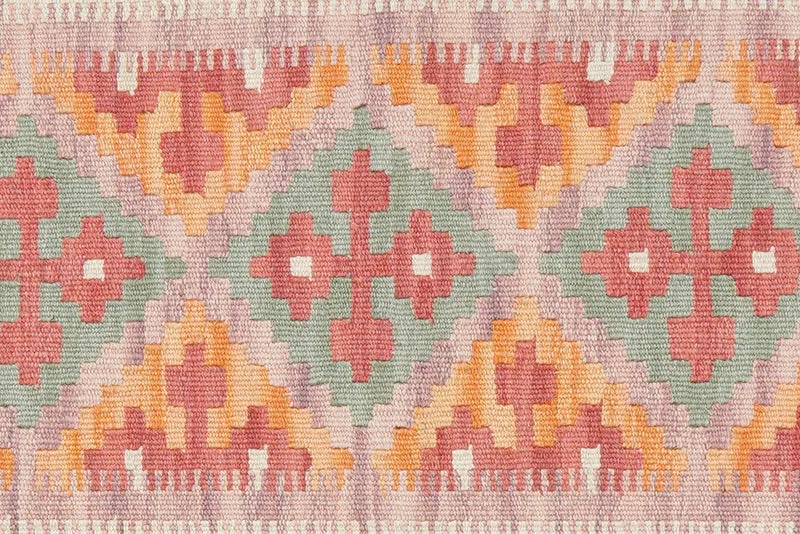 Kelim Gashgai · Handgewebt – Rosa, 188x86 cm