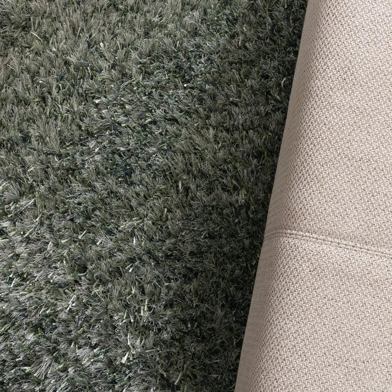 Shaggy Teppich Rund - Grace Grün
