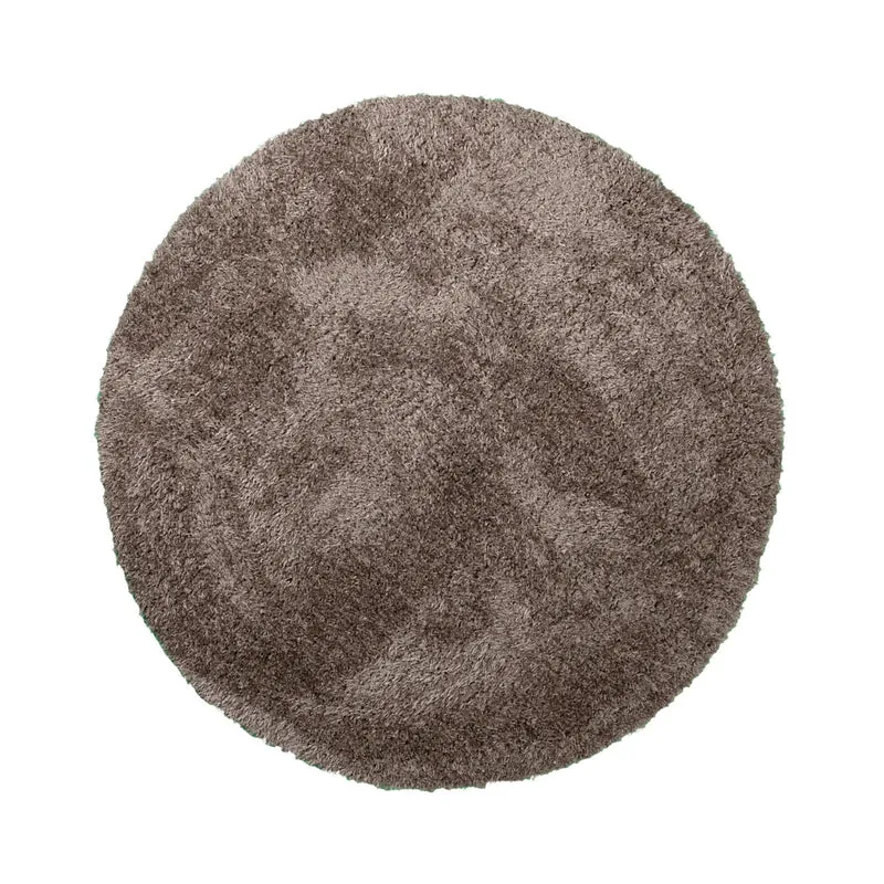 Shaggy Teppich Rund - Blaze Taupe