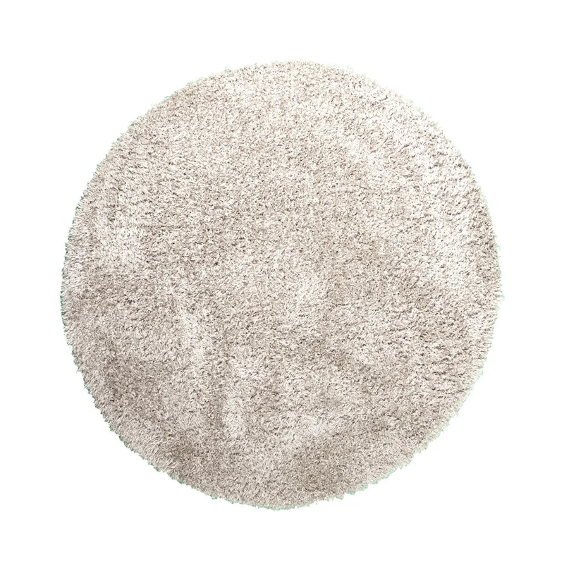 Shaggy Teppich Rund - Blaze Beige Grau