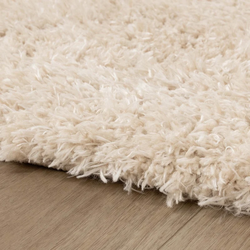 Shaggy Teppich Rund - Blaze Beige