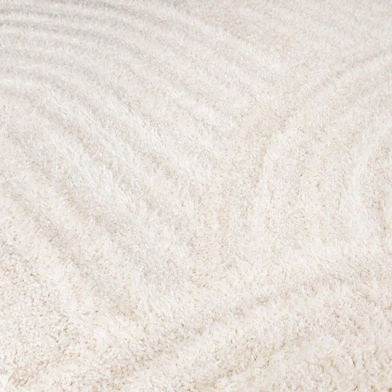 Teppich Skandinavisch Rund - Lova Arches Creme