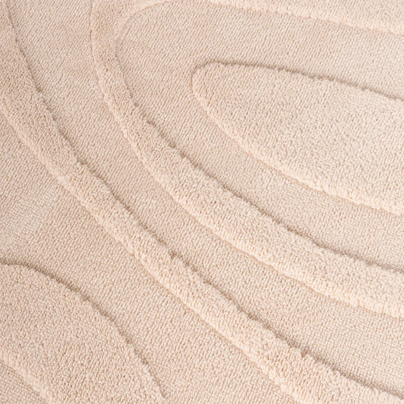Runder Teppich Wohnzimmer - Charm Shapes Beige