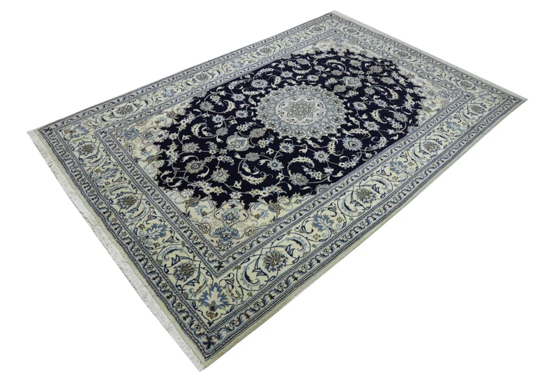 Perserteppich - Nain - Royal - 201 x 309 cm - dunkelblau