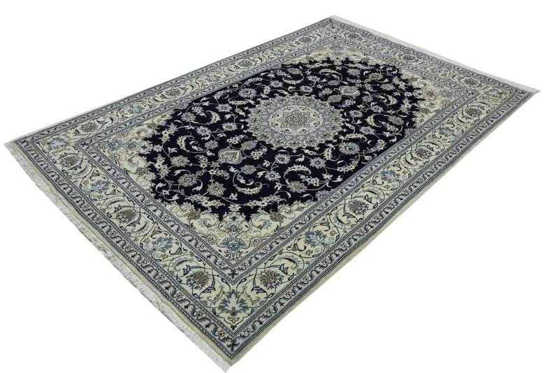 Perserteppich - Nain - Royal - 201 x 309 cm - dunkelblau