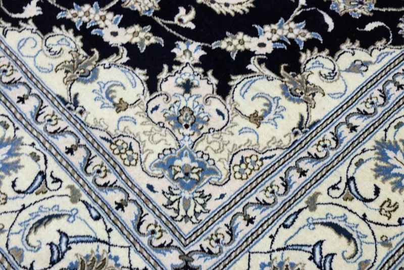 Perserteppich - Nain - Royal - 201 x 309 cm - dunkelblau