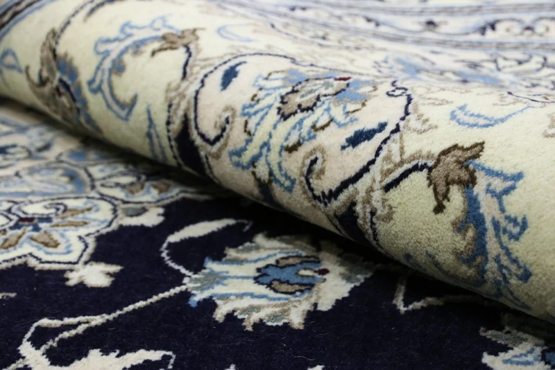 Perserteppich - Nain - Royal - 201 x 309 cm - dunkelblau