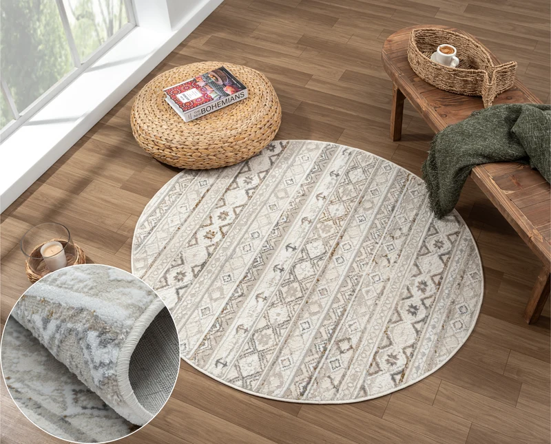 MY-RUG "Mina", flachgewebter Teppich mit maritimen Muster