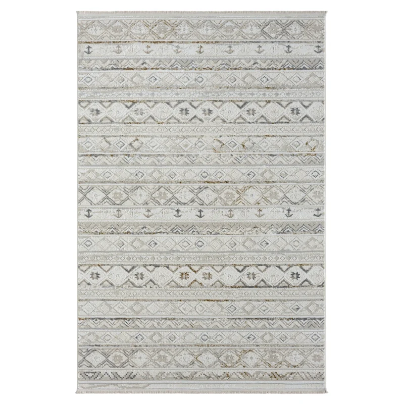 MY-RUG "Mina", flachgewebter Teppich mit maritimen Muster