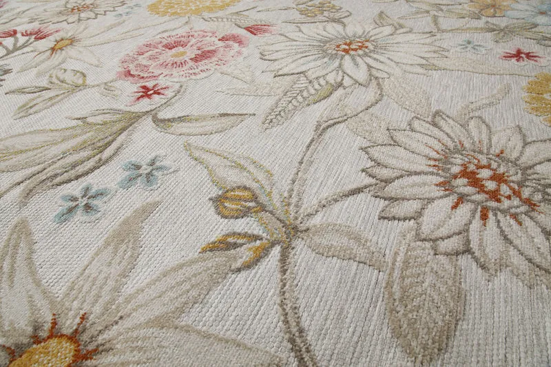 In & Outdoorteppich Beige "Abloom" WECONhome