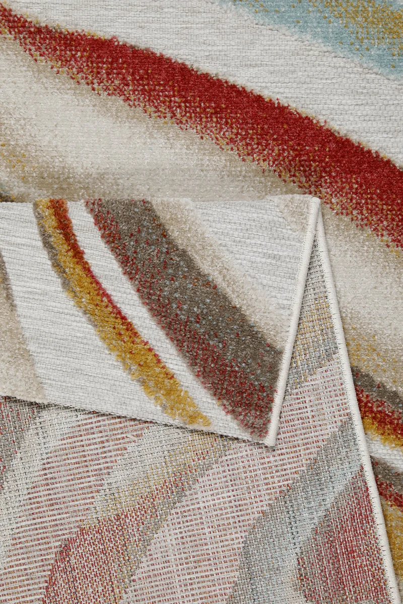 In & Outdoorteppich Beige Bunt "Creek" WECONhome