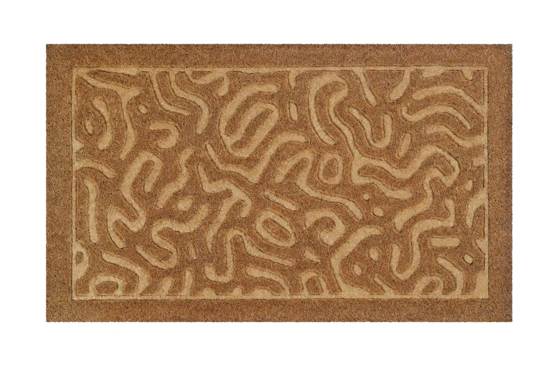 Fußmatte aus Kokosfaser Natur "Desert Doodle" WECONhome