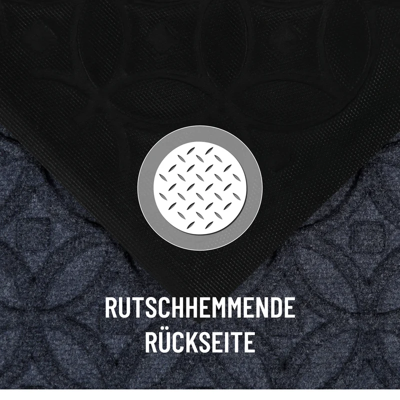 Fußmatte Grau Blau "Midnight Mosaic" WECONhome