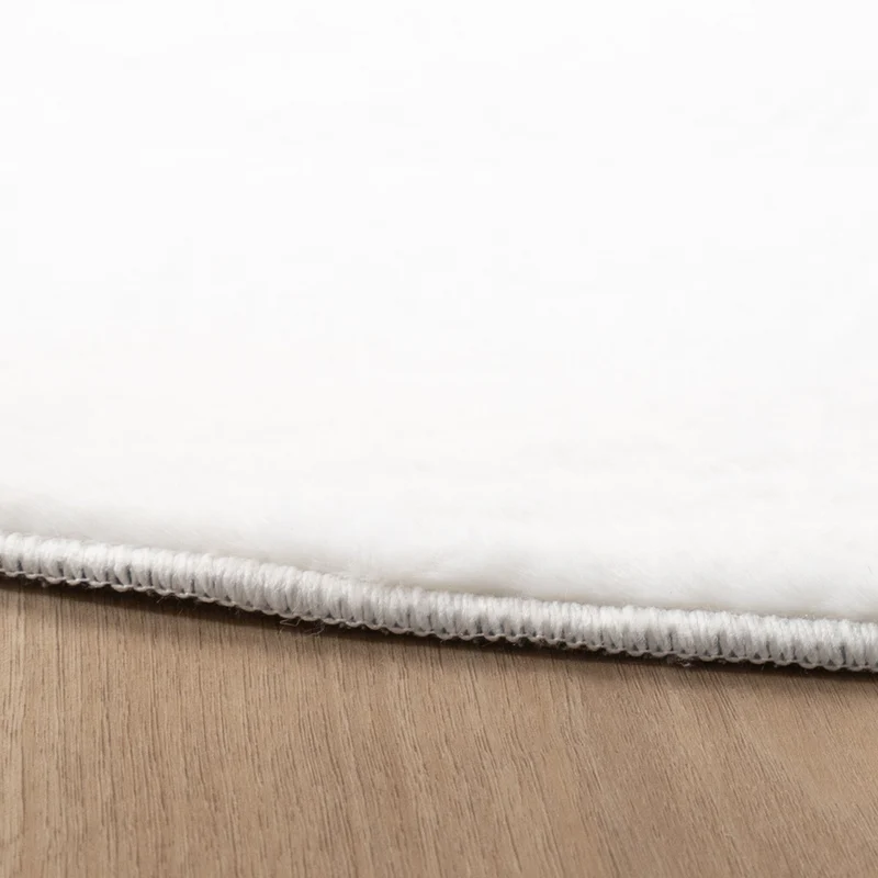Flauschiger Teppich Rund - Cozy Weiß