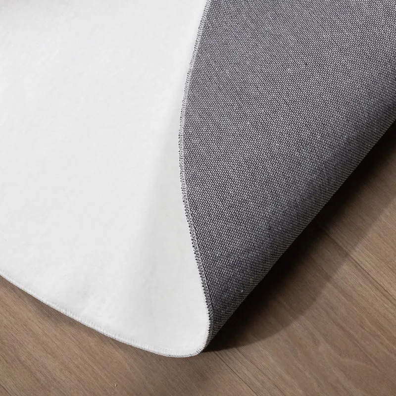 Flauschiger Teppich Rund - Cozy Weiß