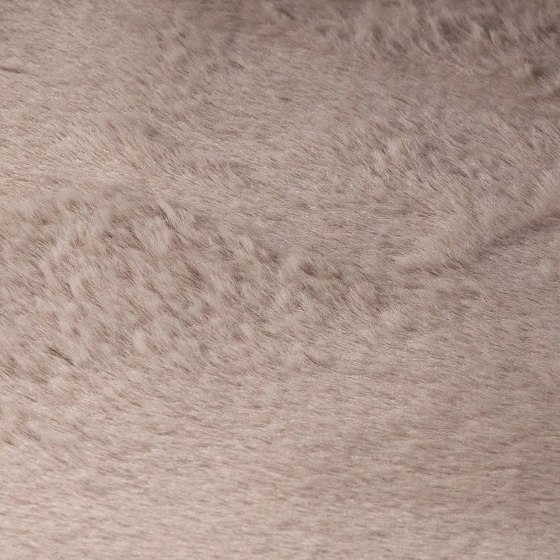 Flauschiger Teppich Rund - Cozy Taupe