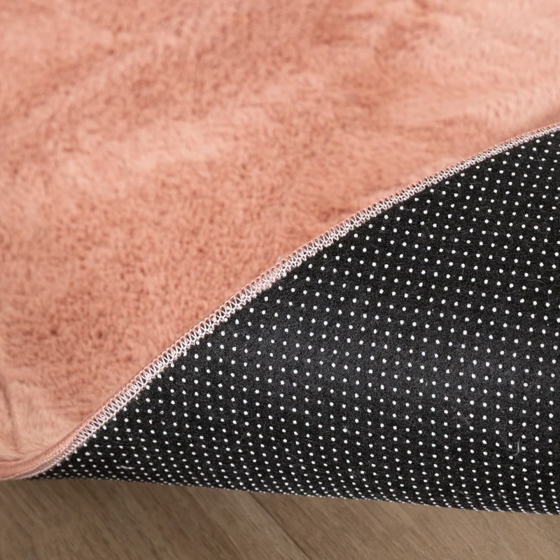 Flauschiger Teppich Rund - Cozy Rosa