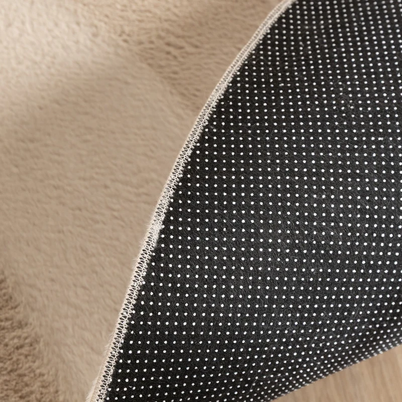 Flauschiger Teppich Rund - Cozy Beige