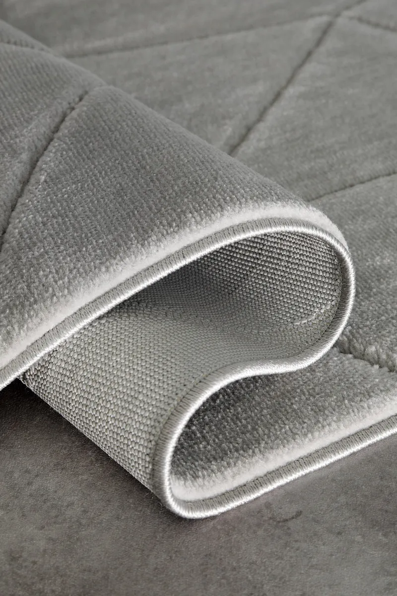 Kurzflorteppich Grau "Unplugged" WECONhome