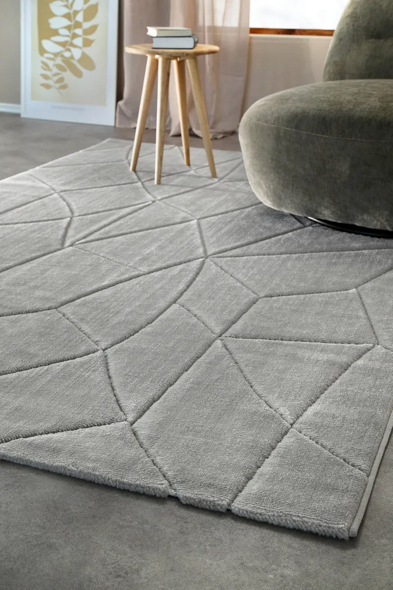 Kurzflorteppich Grau "Unplugged" WECONhome