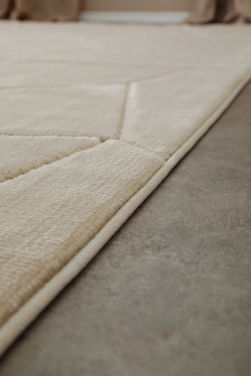 Kurzflorteppich Sand Beige "Unplugged" WECONhome