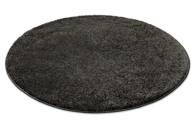 Kurzflorteppich Rund Anthrazit "Wogh" WECONhome
